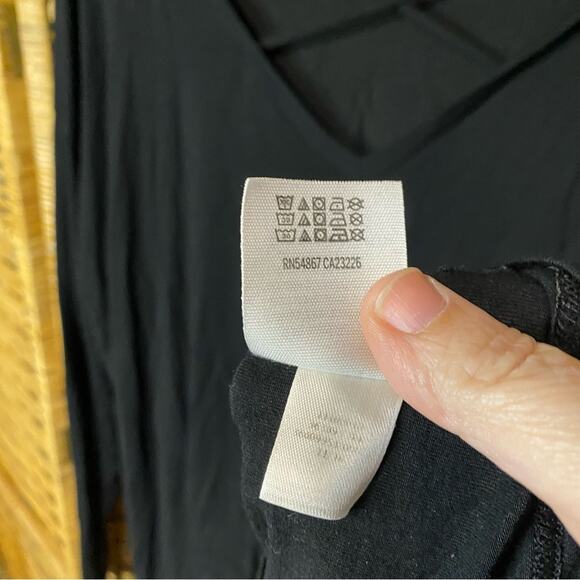 PINK Victoria's Secret Black oversized supersoft Long Sleeve Blouse Modal Medium - Picture 7 of 8